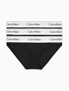 Icon Cotton 3 Pack Bikini, Black/ Black/ Black (Legacy UB8), hi-res