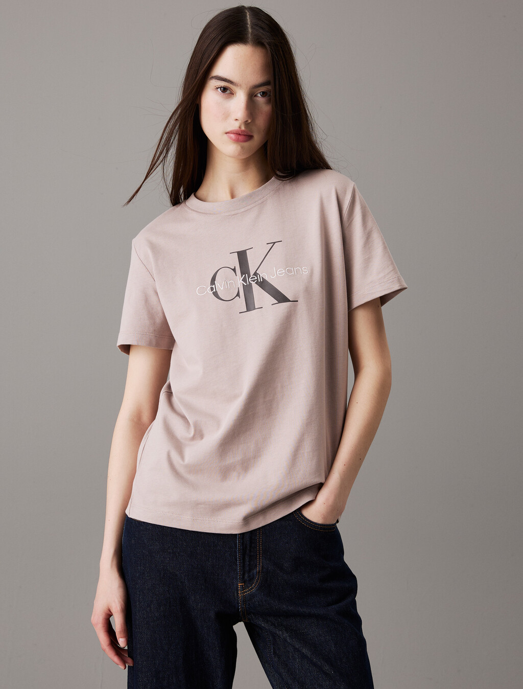 Monogram T-shirt, Goat, hi-res