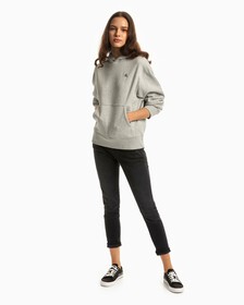 Archive Monogram Fleece Hoodie, HEROIC GREY HEATHER CM1BK 08, hi-res