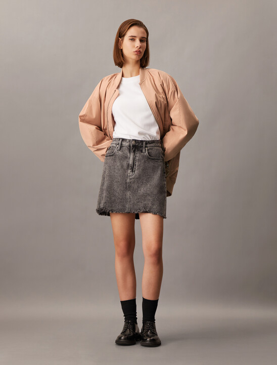 Long Padded Bomber Jacket
