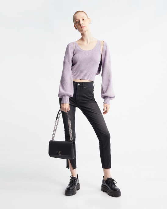 Feminine 2 In 1 Knit Cardigan