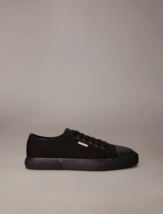 Alvaro - Cotton Canvas Logo Trainers