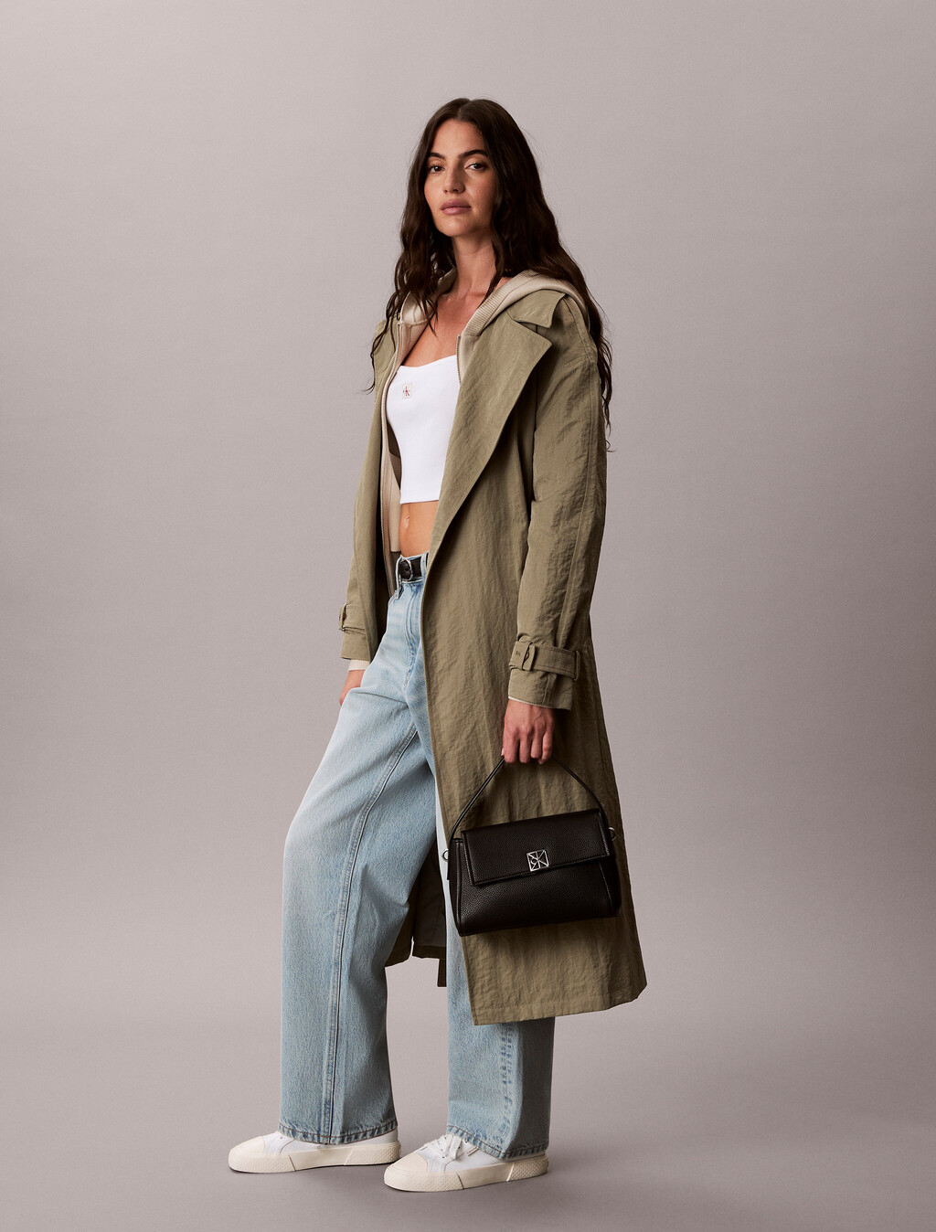 Pebble Grain Shoulder Bag, Black, hi-res