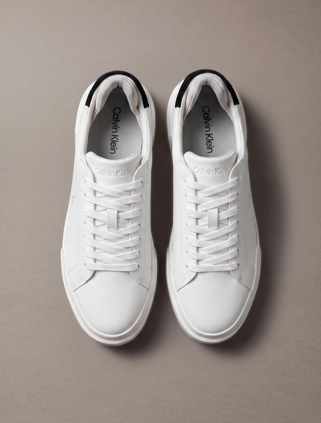 CK Monogram Chunky Cupsole Sneakers, Bright White/Black/Light Grey, hi-res