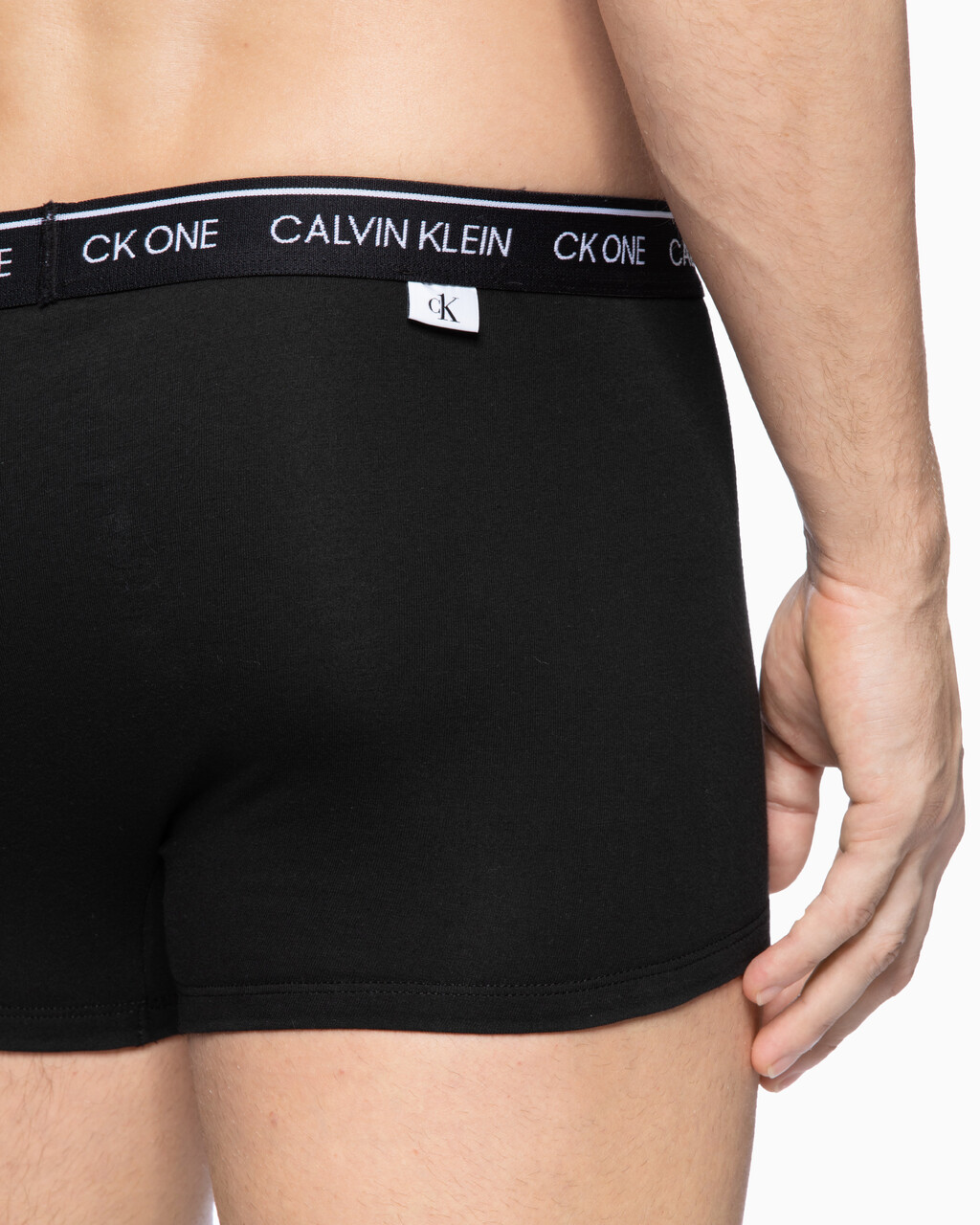 CK One Cotton Trunks, Black, hi-res