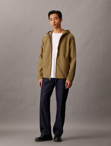 Crinkle Nylon Hooded Windbreaker Jacket, Marigold, hi-res