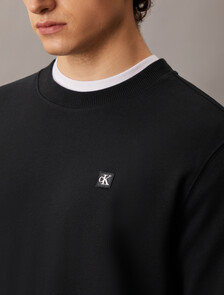 CK Badge Regular Sweatshirt, Ck Black, hi-res