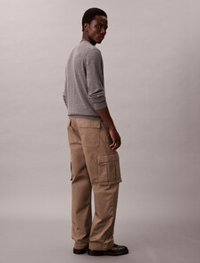 Baggy Cotton Cargo Pant, Taupe Tone, hi-res