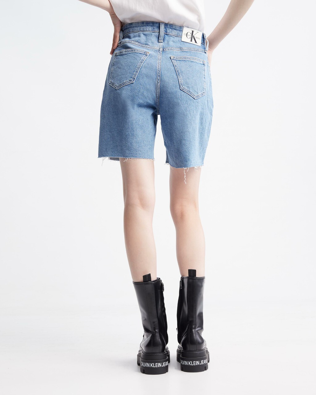 Bermuda Mom Shorts, Denim Light, hi-res