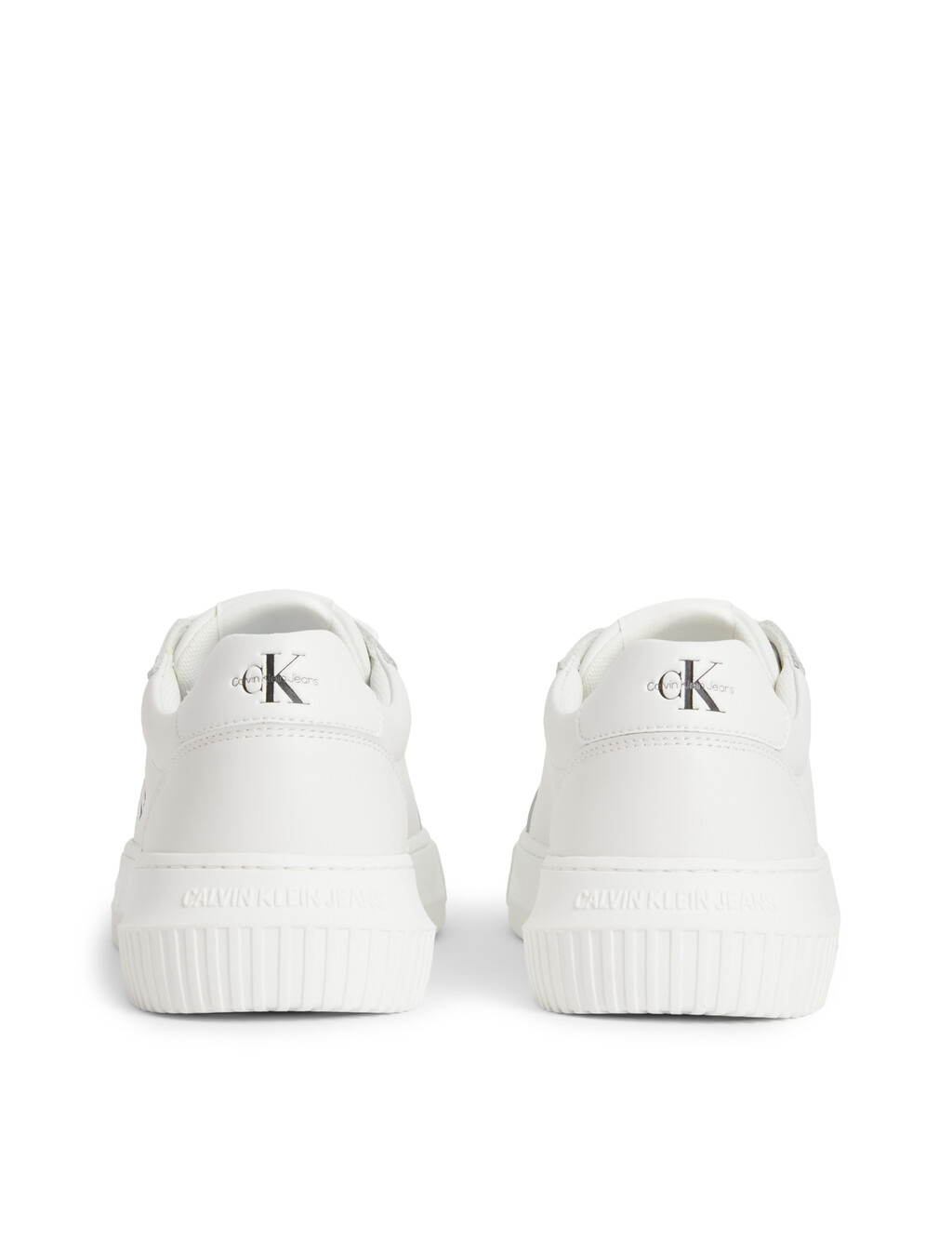 Leather Trainers, White, hi-res