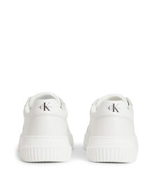 Leather Trainers, White, hi-res