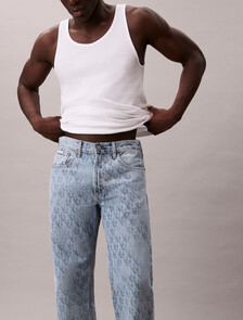90's Straight Jeans, CK BLUE PAVEMENT AOP, hi-res