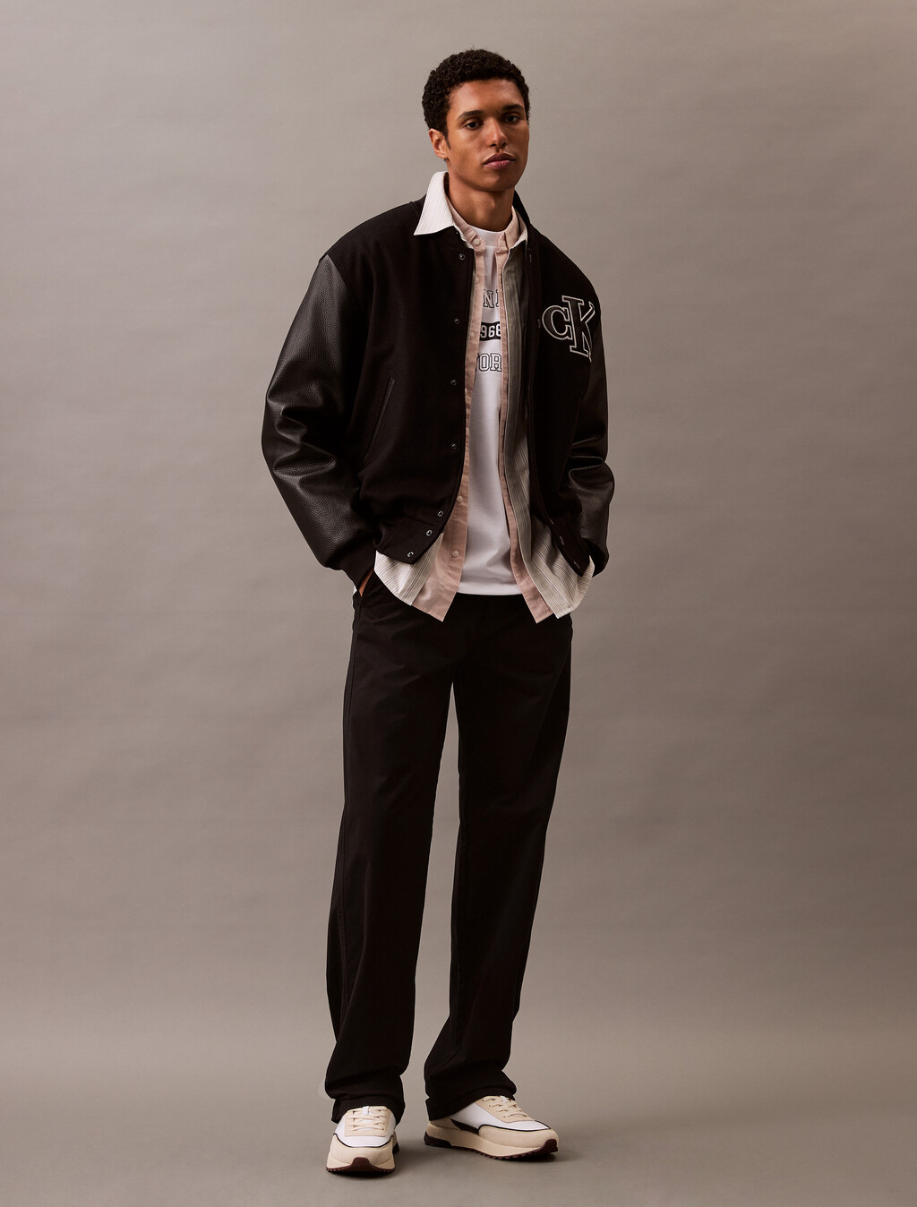 90s Straight Twill Chinos, Black, hi-res