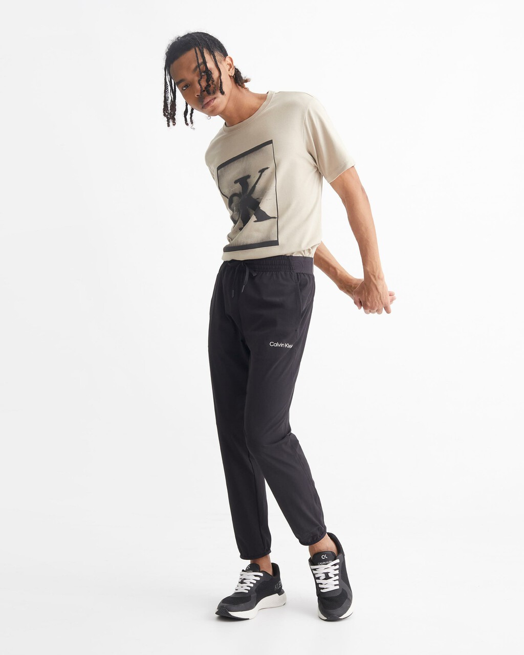 LOGO GYM T-SHIRT, WINTER LINEN, hi-res