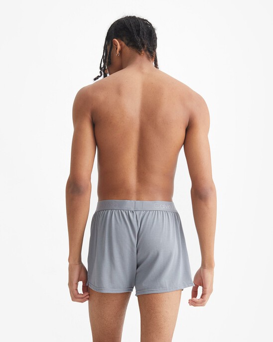 CK BLACK PIQUE SLIM BOXERS