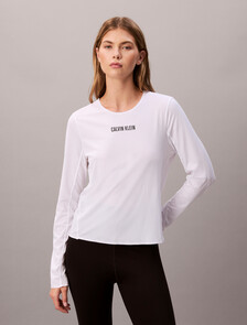 Intense Power Mesh Top, Brilliant White, hi-res