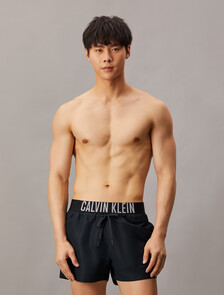 Logo Waistband Swim Shorts - Intense Power, Dark Sapphire, hi-res