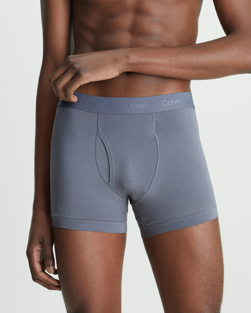 Calvin Klein Cotton Stretch Trunks - Wild Aster/Grey Heather/Arctic Gr