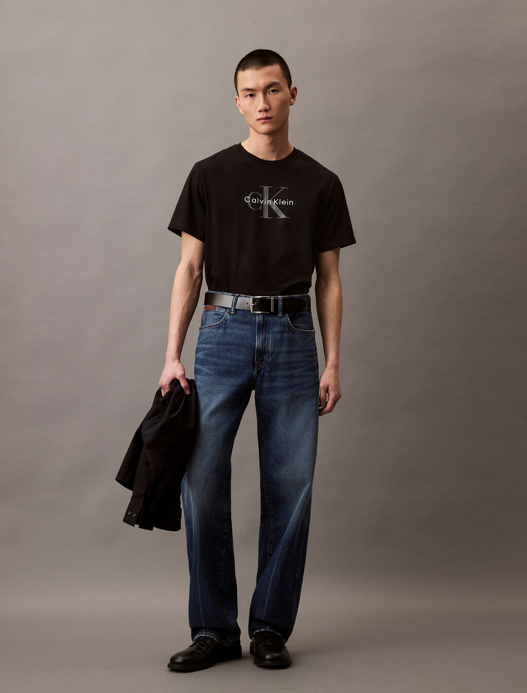 Monogram T-shirt, Black, hi-res