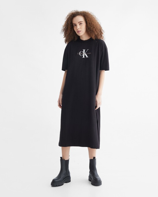 ARCHIVAL NEUTRALS MONOGRAM T-SHIRT DRESS