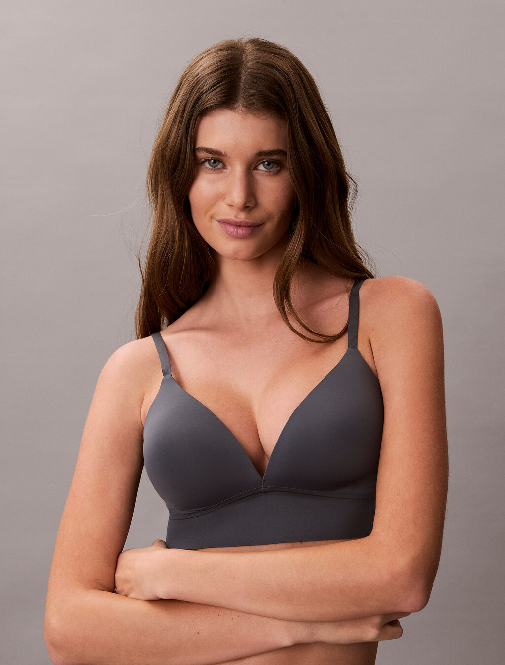 Invisibles Lightly Lined Triangle Bra, Turbulence, hi-res