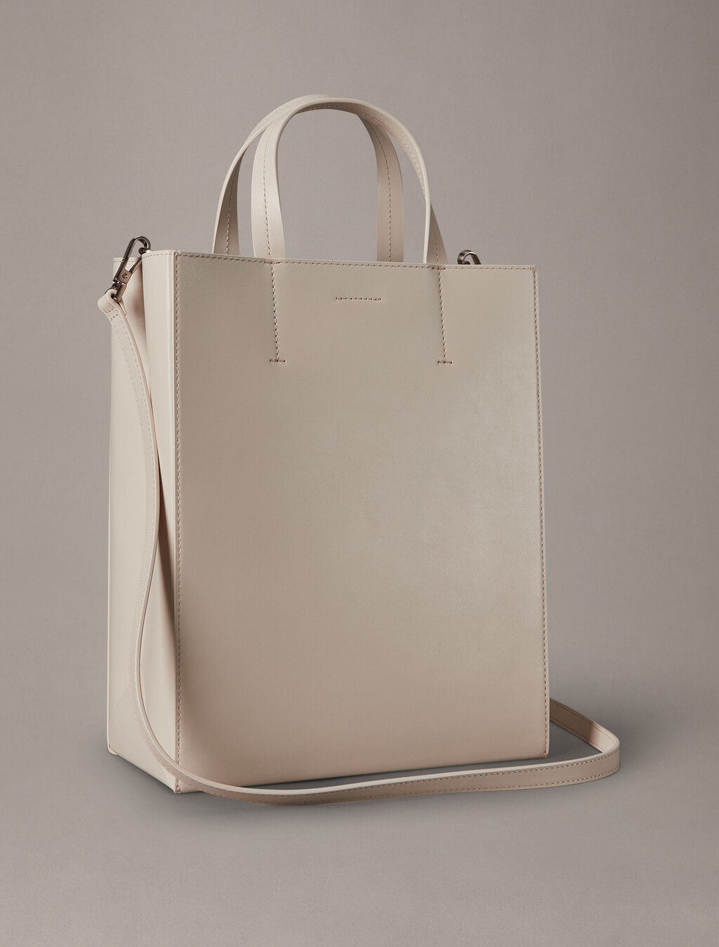 CK Paper Bag Leather Mini Tote, Birch, hi-res