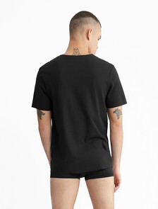 CK Black Crew Neck T-Shirt, Black, hi-res