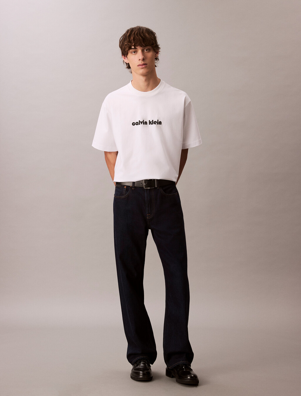 Cooling Jersey Relaxed Logo Tee, Bright White, hi-res