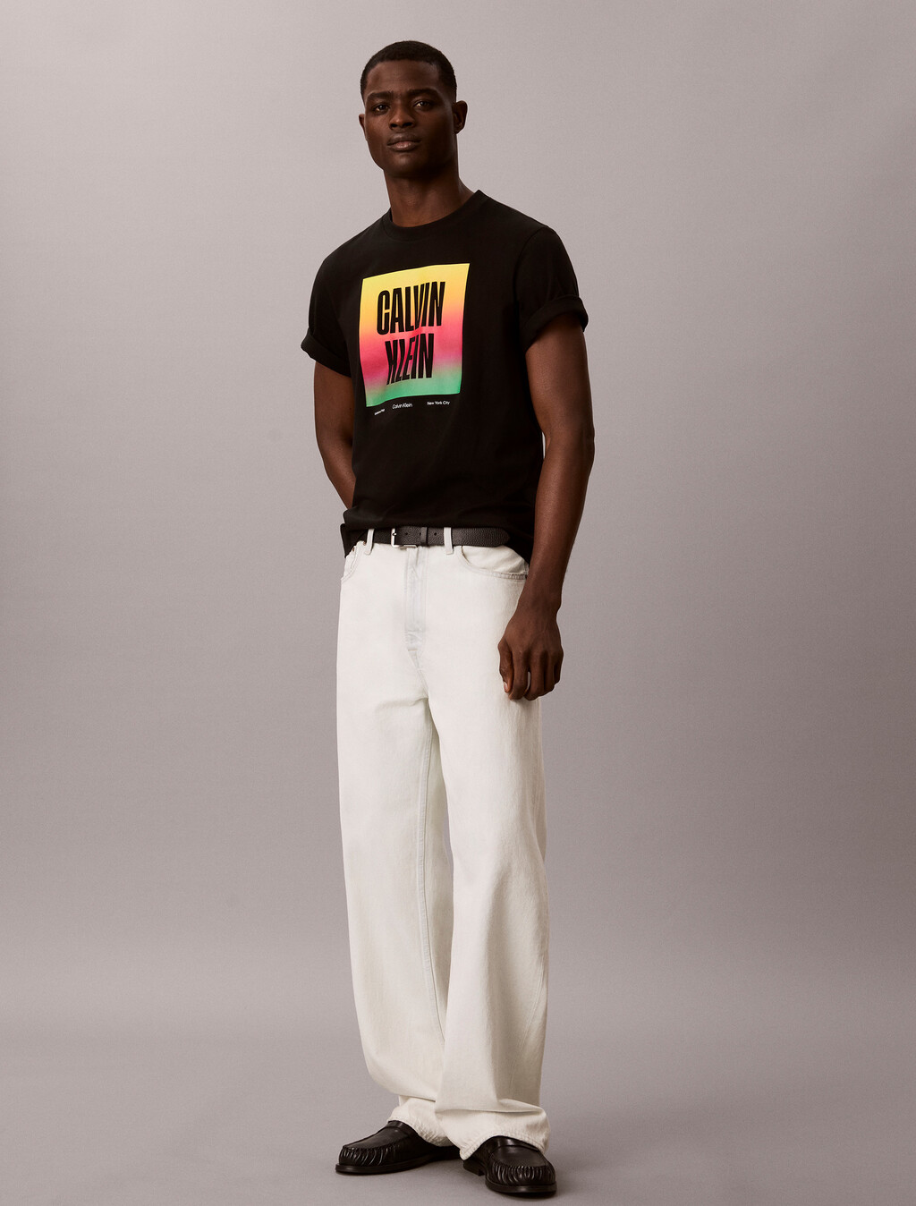 Relaxed Logo T-shirt - Pride, Black, hi-res