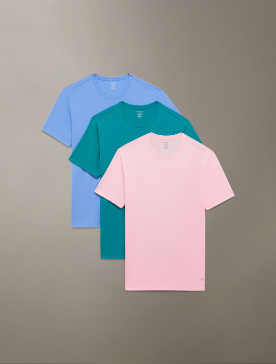 3 Pack Cotton Stretch Crewneck Tees