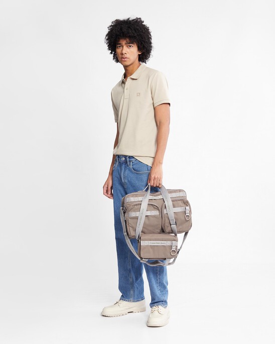 Ck Badge Slim Smooth Cotton Polo