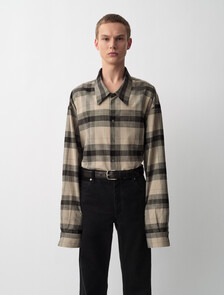 Blakely Plaid Button-Down Shirt, Black, hi-res