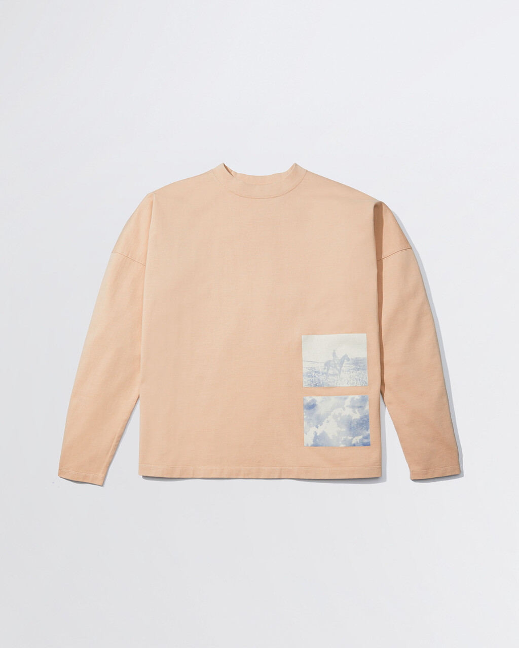 Standards Cowboy Graphic Long Sleeve Tee, WHEAT-2300XV, hi-res