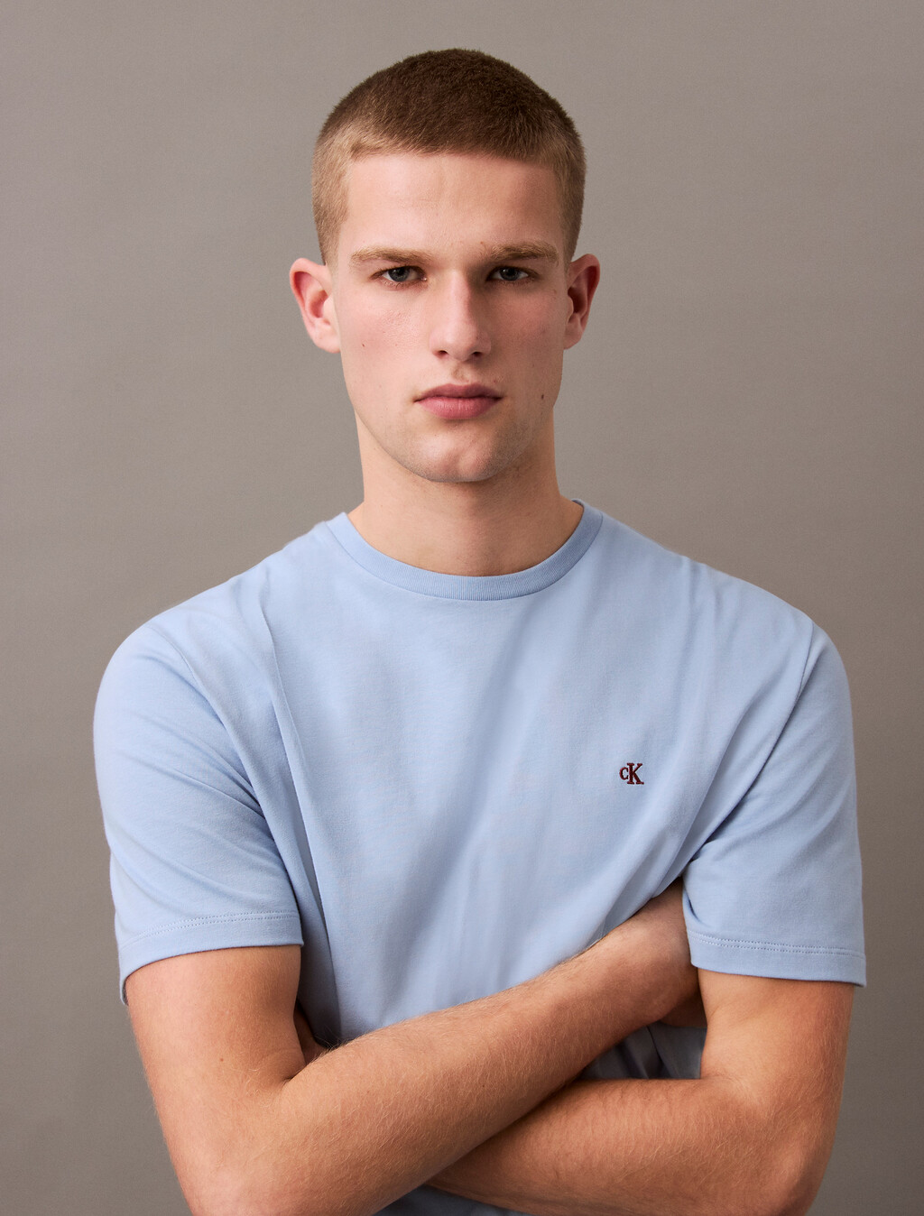Smooth Cotton Monogram Logo T-Shirt, Well Water, hi-res