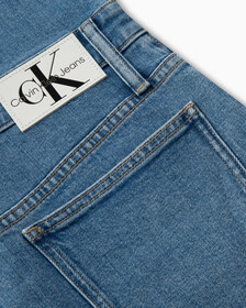 RECONSIDERED DENIM SHORTALLS, Mid Stone Blue, hi-res