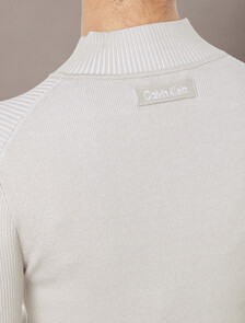 Sculpted Knit Zip Up Cardigan, Island Fossil, hi-res