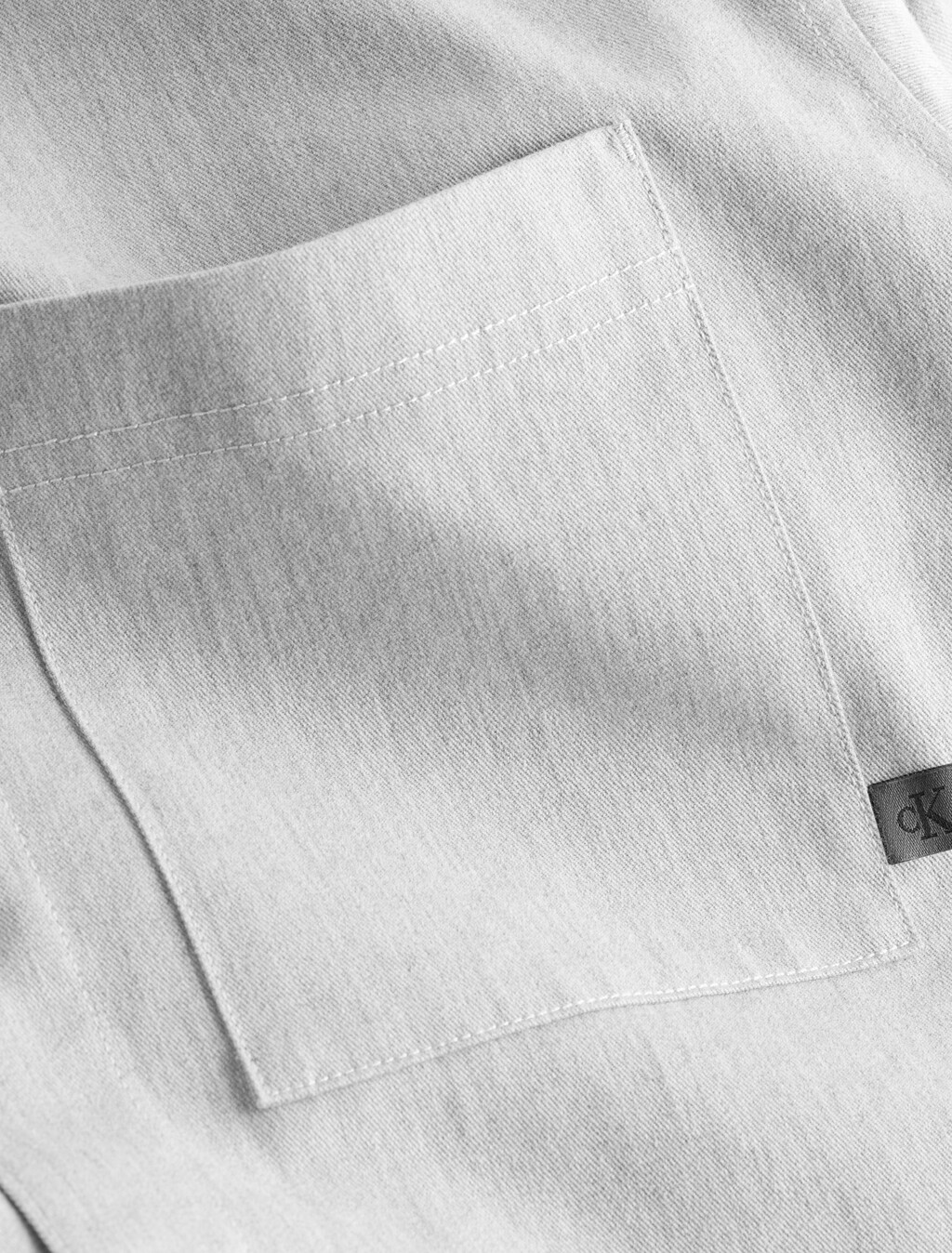 Melange Utility Shirt, Ivory Grey Heather, hi-res