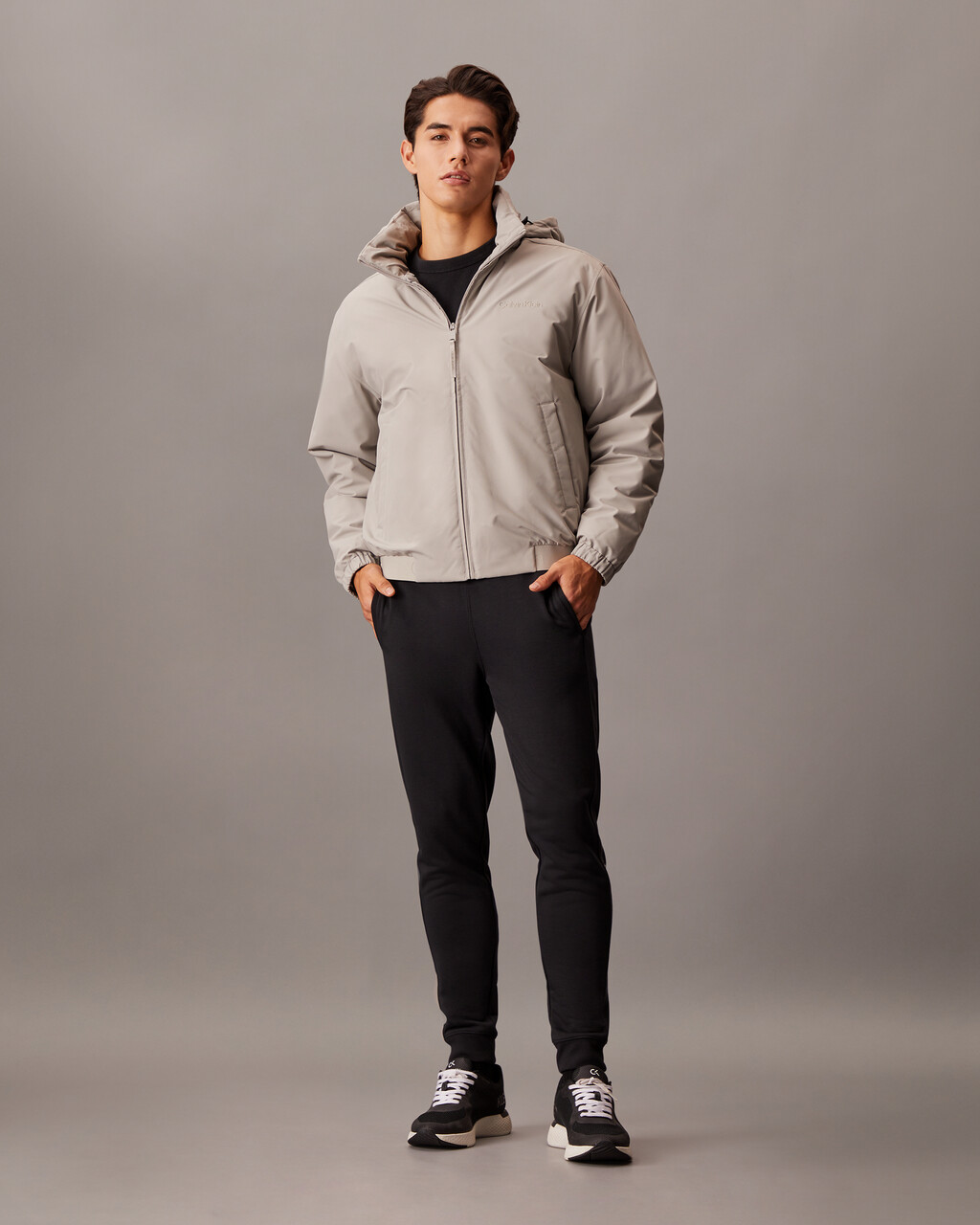 Essentials Bomber Jacket grey Calvin Klein Singapore