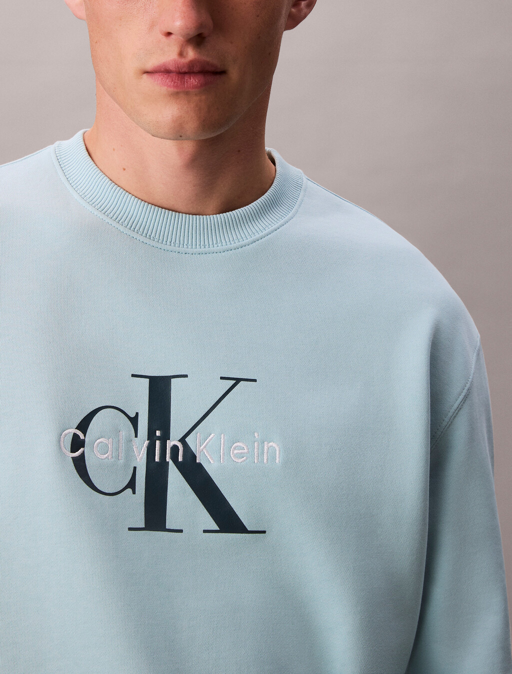 Oversized Monogram Sweatshirt, Stratosphere, hi-res