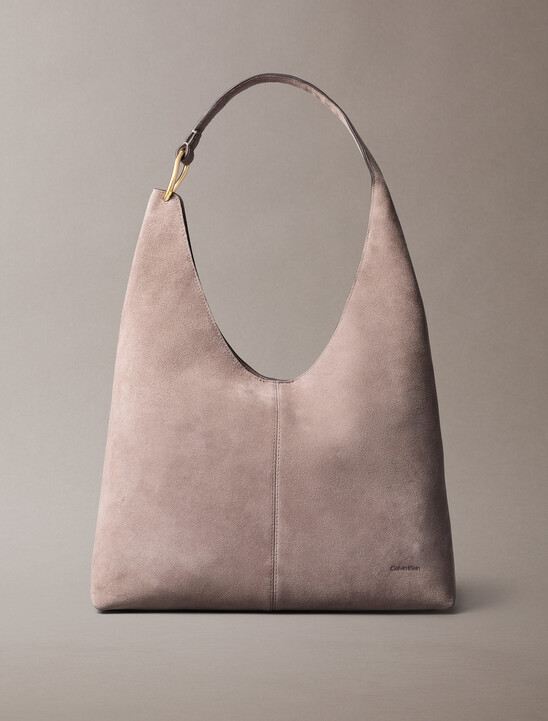 Large Soft Suede Shoulder Bag