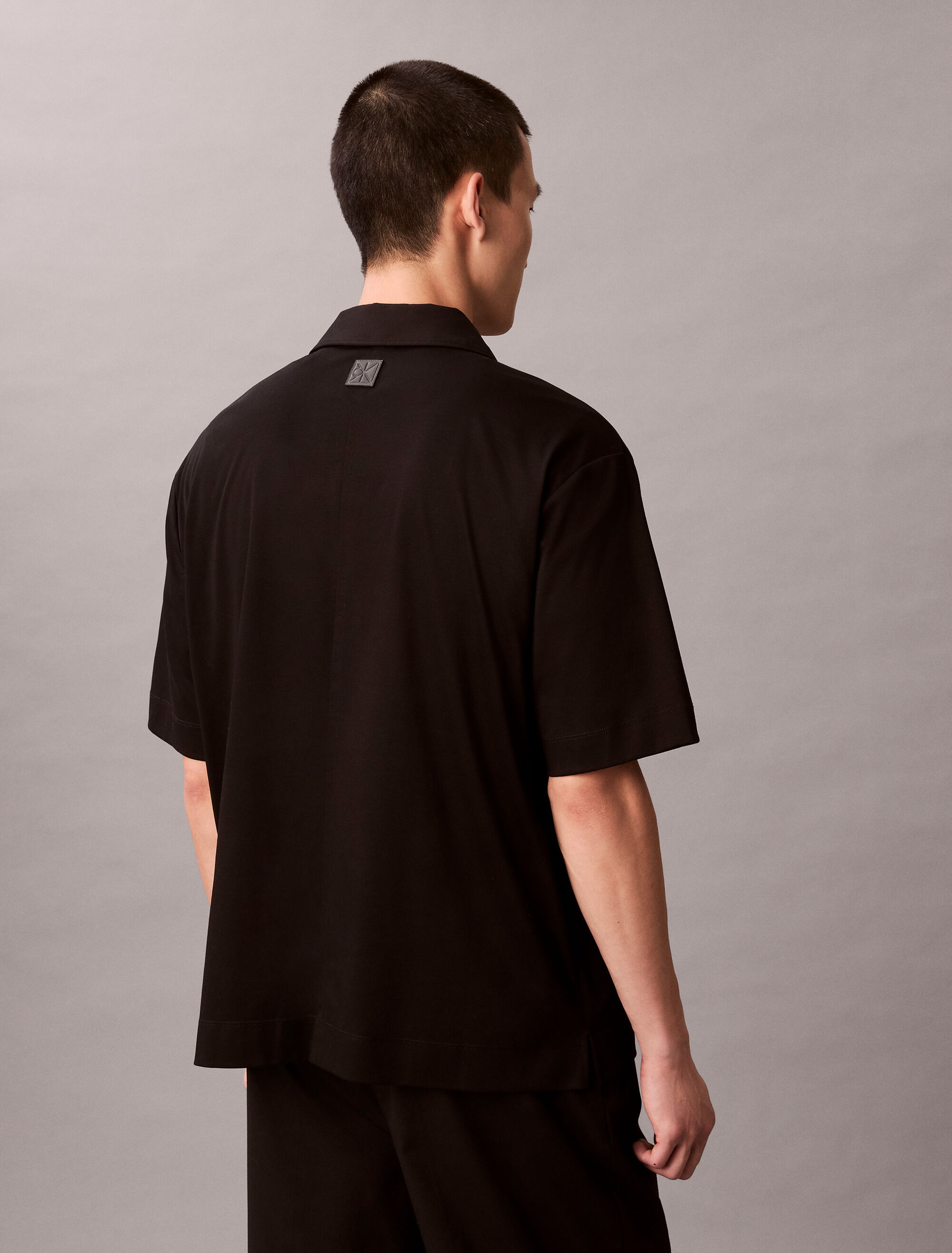Premium Cotton Polo | black | Calvin Klein Singapore