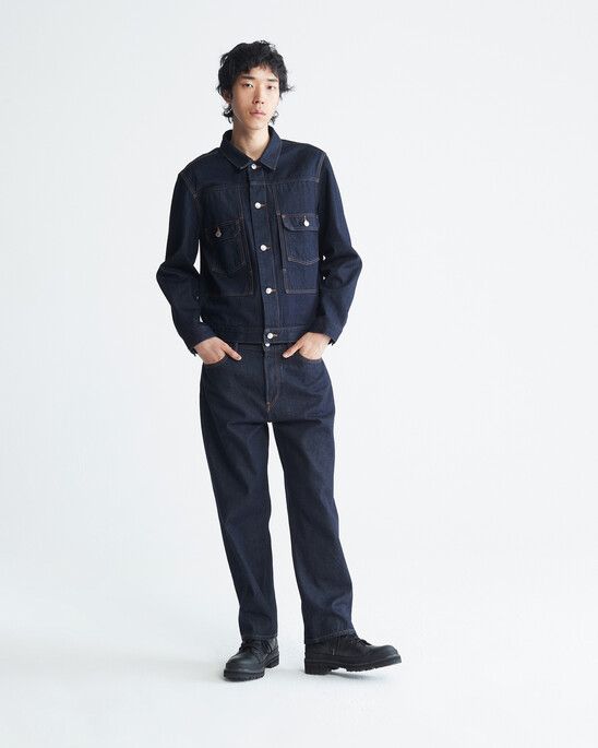 STANDARDS TWISTED SEAM RAW SELVEDGE JEANS