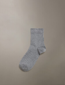 Logo Mid Crew Sock, GREY HTR, hi-res