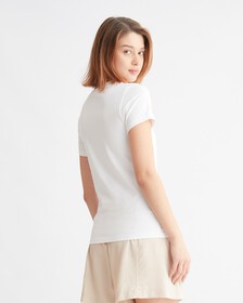 MICRO MONOLOGO SLIM TEE, Bright White, hi-res