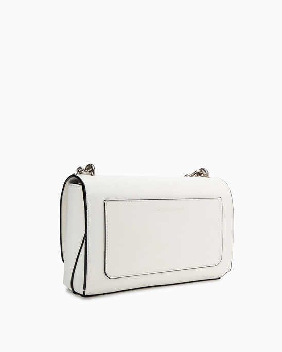 Sculpted Flap Bag With Chain