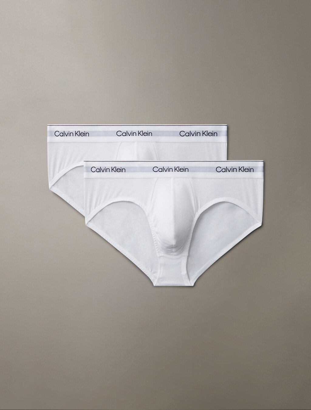 2 Pack Icon Cotton Stretch Hipster Briefs, White, hi-res