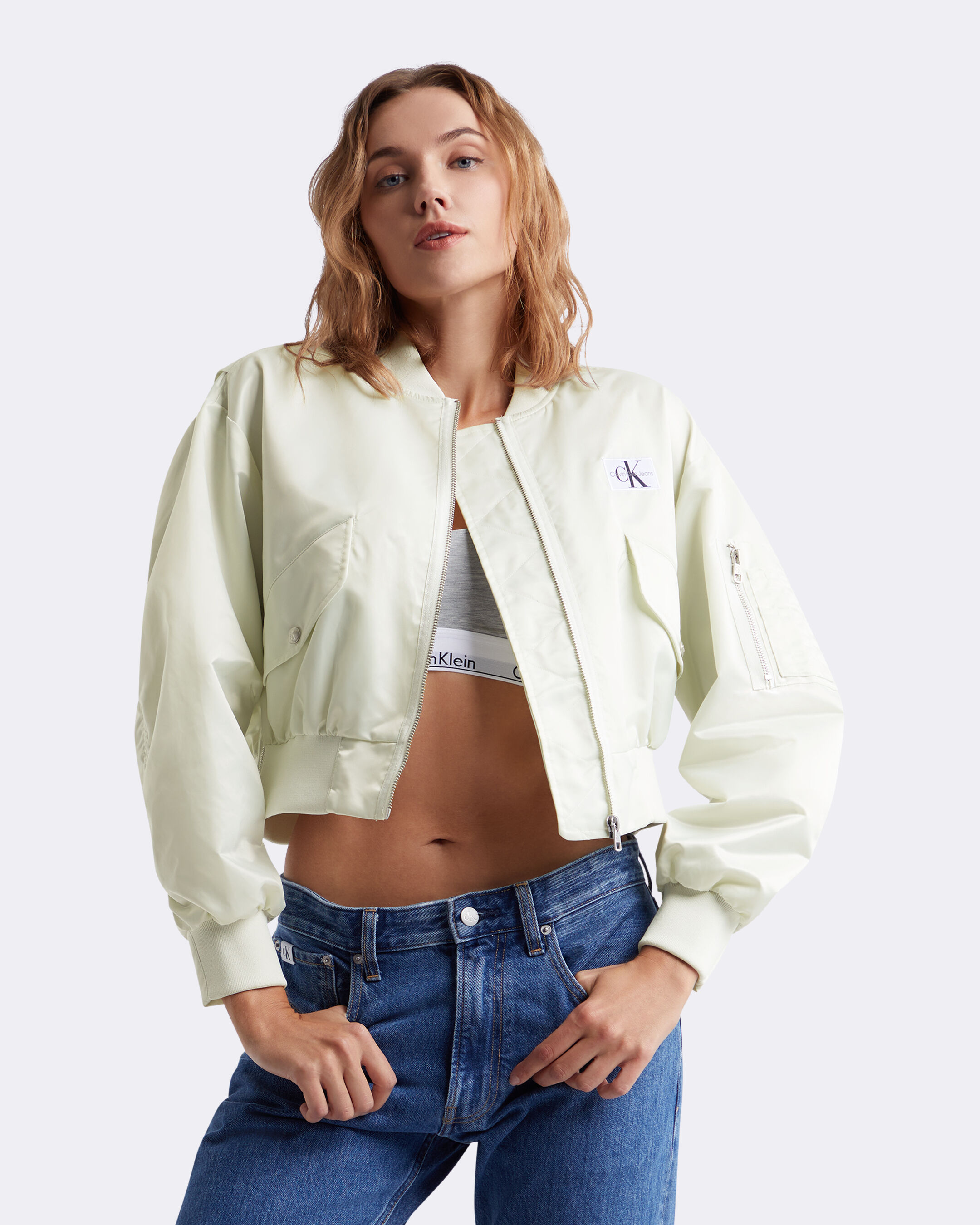Calvin klein sales bomber jacket womens