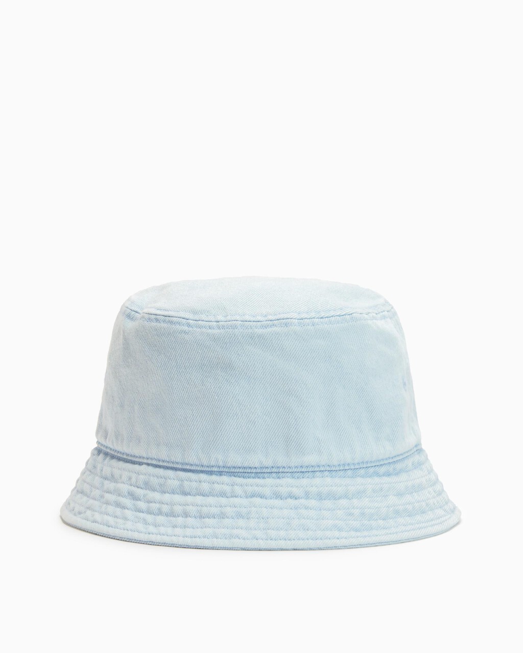 Washed Denim Monogram Bucket Hat, LIGHT WASH DENI, hi-res
