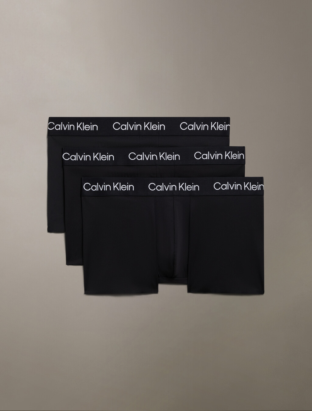 Microfiber Stretch Low Rise Trunks 3 Pack, BLACK/ BLACK/ BLACK, hi-res