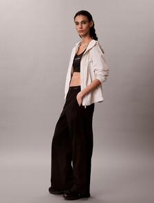 Logo Waistband Relaxed Pants, Black, hi-res